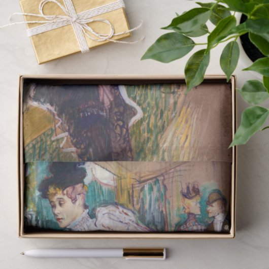 Toulouse-Lautrec - Jane Avril Dancing Seidenpapier (Geschenk)
