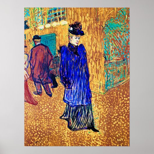 Toulouse Lautrec: Jane Avril Verlasse den R. Poster (Vorne)