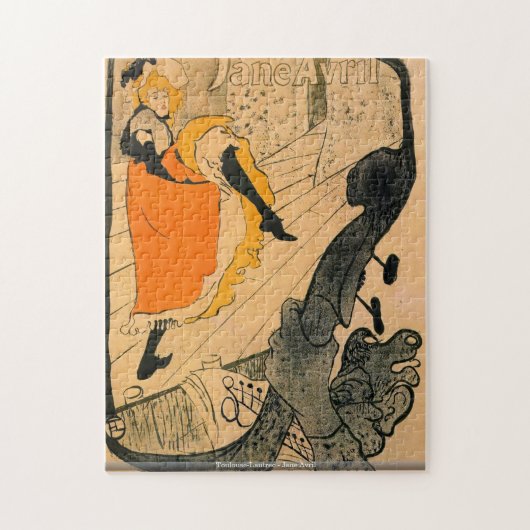Toulouse-Lautrec - Janes Avril Puzzlespiel Puzzle (Vertikal)