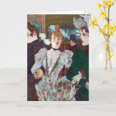 Toulouse-Lautrec - La Goulue Ankunft am Rouge Karte (Gelbe Blume)