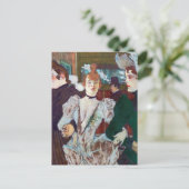 Toulouse-Lautrec - La Goulue Ankunft am Rouge Postkarte (Stehend Vorderseite)