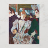 Toulouse-Lautrec - La Goulue Ankunft am Rouge Postkarte (Vorderseite)