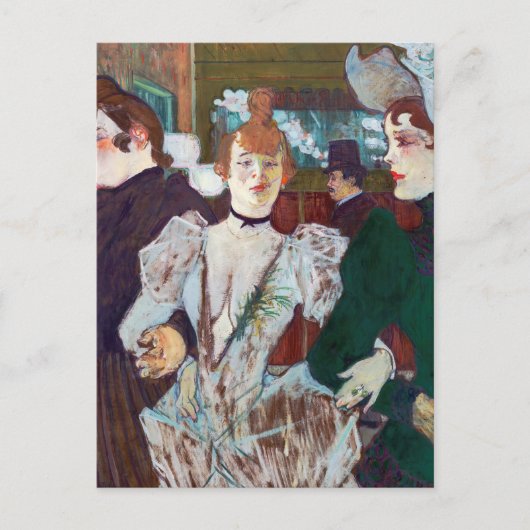 Toulouse-Lautrec - La Goulue Ankunft am Rouge Postkarte (Vorderseite)