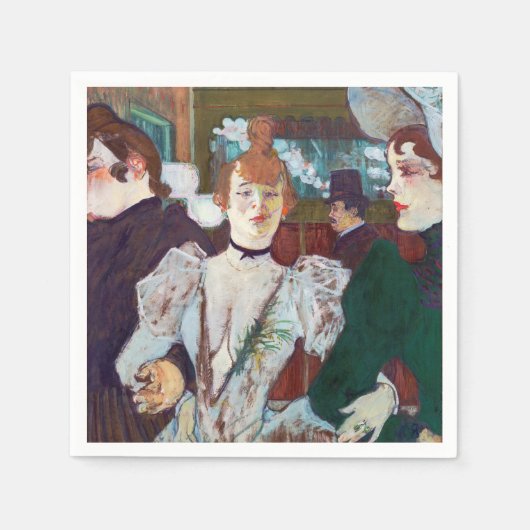 Toulouse-Lautrec - La Goulue Ankunft am Rouge Serviette (Vorderseite)