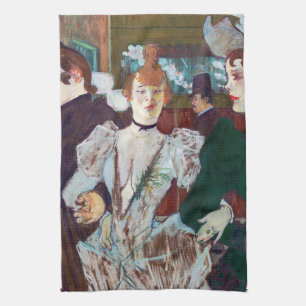 Toulouse-Lautrec - La Goulue kommt im Rouge an Geschirrtuch