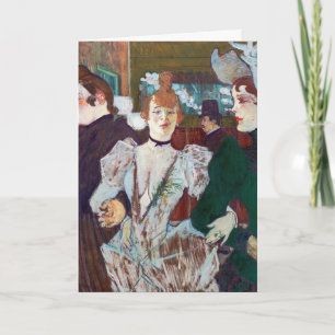 Toulouse-Lautrec - La Goulue kommt im Rouge an Karte