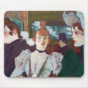 Toulouse-Lautrec - La Goulue kommt im Rouge an Mousepad