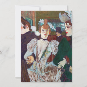 Toulouse-Lautrec - La Goulue kommt zum Rouge Einladung