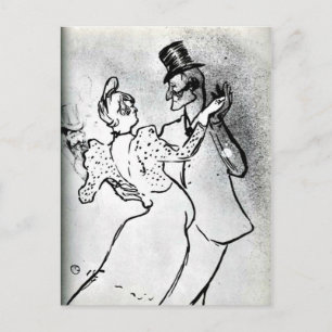 Toulouse-Lautrec - La Goulue und Valentin, Walzer Postkarte
