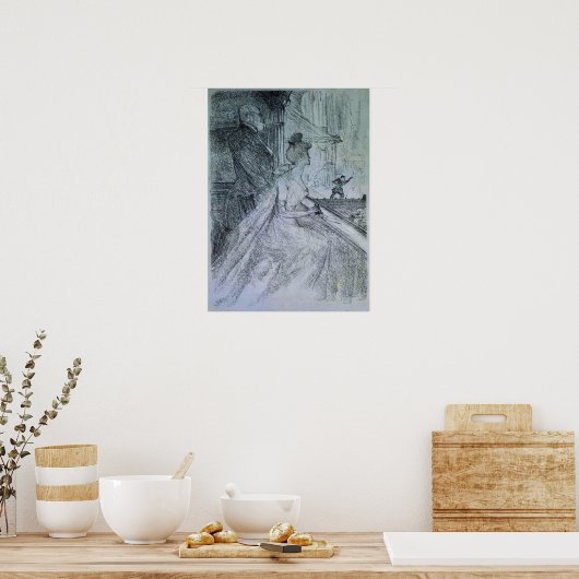 Toulouse-Lautrec - La Loge, eine Aufführung von Fa Poster (Küche)