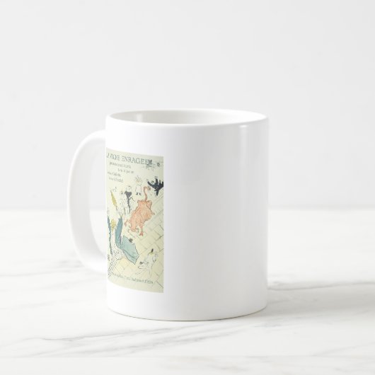 Toulouse-Lautrec La Vache Enragee Kaffeetasse (Vorderseite Links)