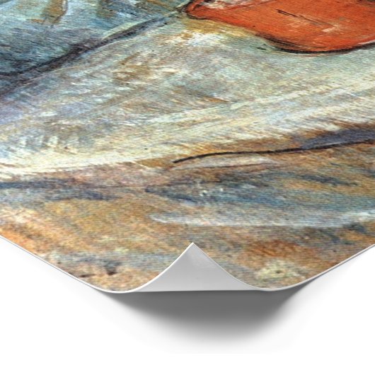 Toulouse-Lautrec - Madame Poupoule bei ihrem Dress Poster (Ecke)