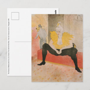 Toulouse-Lautrec - Mademoiselle Cha-u-kao Sitzend Postkarte