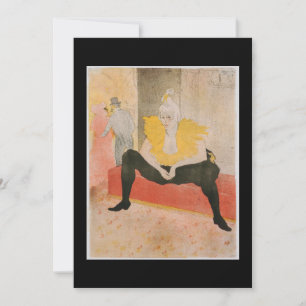 Toulouse-Lautrec - Mademoiselle Cha-u-kao Sitzplat Einladung