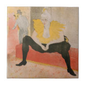 Toulouse-Lautrec - Mademoiselle Cha-u-kao Sitzplat Fliese (Vorderseite)