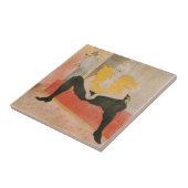 Toulouse-Lautrec - Mademoiselle Cha-u-kao Sitzplat Fliese (Seite)
