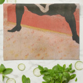 Toulouse-Lautrec - Mademoiselle Cha-u-kao Sitzplat Geschirrtuch (Gefaltet)