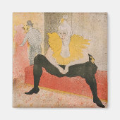 Toulouse-Lautrec - Mademoiselle Cha-u-kao Sitzplat Magnet (Vorne)