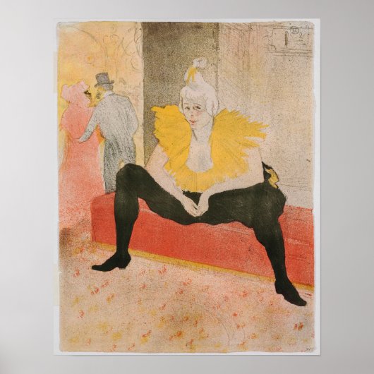 Toulouse-Lautrec - Mademoiselle Cha-u-kao Sitzplat Poster (Vorne)