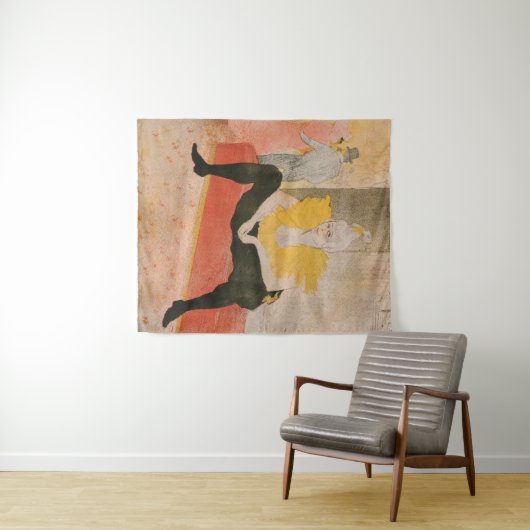 Toulouse-Lautrec - Mademoiselle Cha-u-kao Sitzplat Wandteppich (Beispiel (Horizontal))