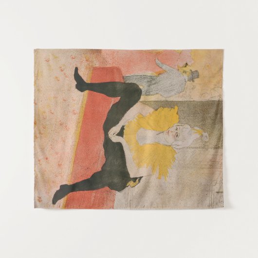Toulouse-Lautrec - Mademoiselle Cha-u-kao Sitzplat Wandteppich (Vorderseite (Horizontal))