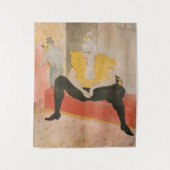 Toulouse-Lautrec - Mademoiselle Cha-u-kao Sitzplat Wandteppich (Vorderseite)