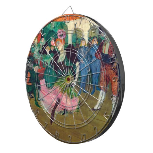 Toulouse-Lautrec - Marcelle Lender, Dancing Bolero Dartscheibe (Vorderseite rechts)