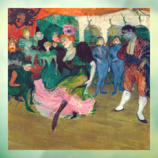 Toulouse-Lautrec - Marcelle Lender, Dancing Bolero Fensteraufkleber (Blatt 3)