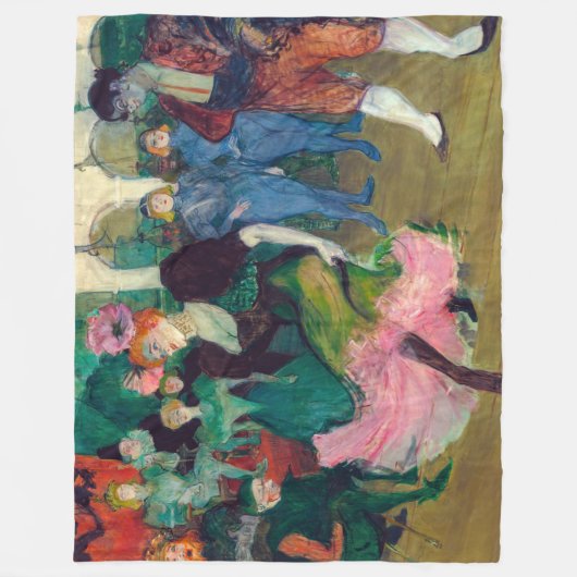 Toulouse-Lautrec - Marcelle Lender, Dancing Bolero Fleecedecke (Vorderseite)