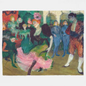 Toulouse-Lautrec - Marcelle Lender, Dancing Bolero Fleecedecke (Vorderseite (Horizontal))