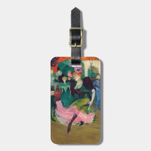 Toulouse-Lautrec - Marcelle Lender, Dancing Bolero Gepäckanhänger (Vorderseite vertikal)