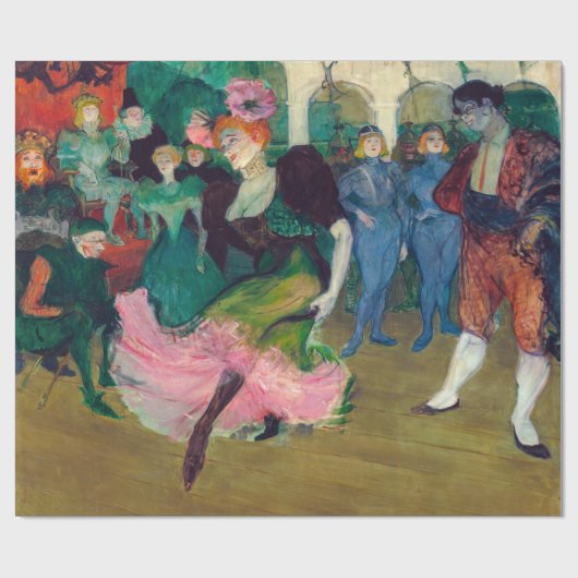 Toulouse-Lautrec - Marcelle Lender, Dancing Bolero Geschenkpapier (Flach)