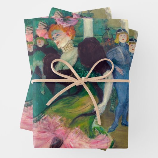Toulouse-Lautrec - Marcelle Lender, Dancing Bolero Geschenkpapier Set (Beispiel)