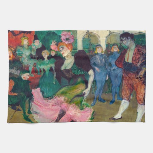 Toulouse-Lautrec - Marcelle Lender, Dancing Bolero Geschirrtuch (Horizontal)