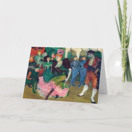 Toulouse-Lautrec - Marcelle Lender, Dancing Bolero Karte (Vorderseite)