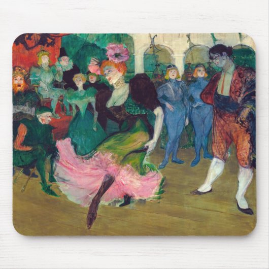 Toulouse-Lautrec - Marcelle Lender, Dancing Bolero Mousepad (Vorne)