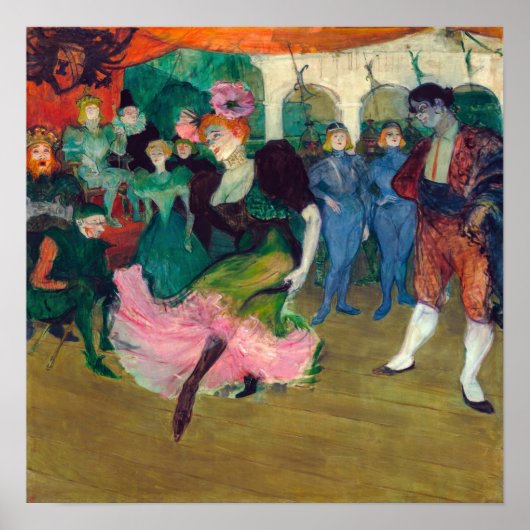 Toulouse-Lautrec - Marcelle Lender, Dancing Bolero Poster (Vorne)