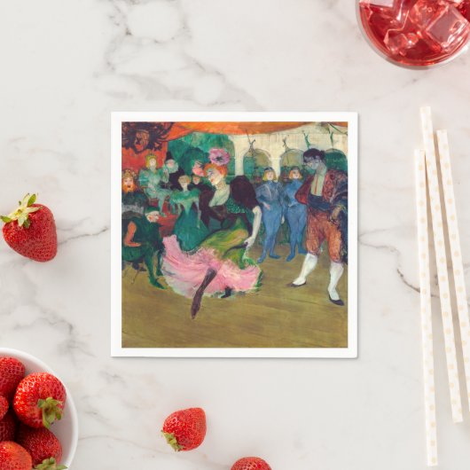 Toulouse-Lautrec - Marcelle Lender, Dancing Bolero Serviette (Beispiel)