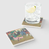 Toulouse-Lautrec - Marcelle Lender, Dancing Bolero Steinuntersetzer (Seitenansicht)