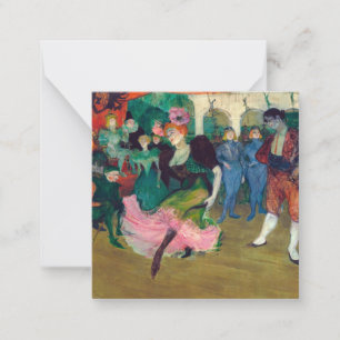 Toulouse-Lautrec - Marcelle Lender, Tanzender Bole Mitteilungskarte