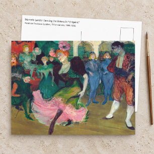 Toulouse-Lautrec - Marcelle Lender, Tanzender Bole Postkarte