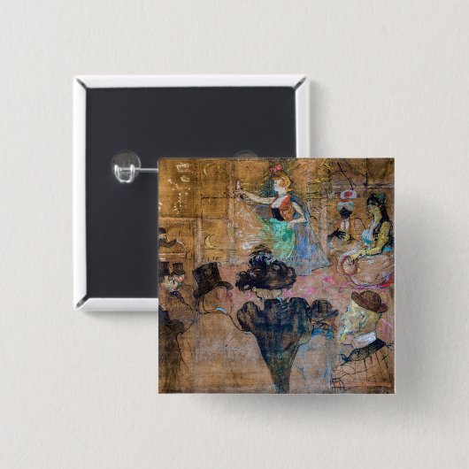 Toulouse-Lautrec - Maurische Tanz / Die Almehe Button (Vorne & Hinten)