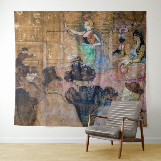 Toulouse-Lautrec - Maurische Tanz / Die Almehe Wandteppich (Beispiel (Horizontal))