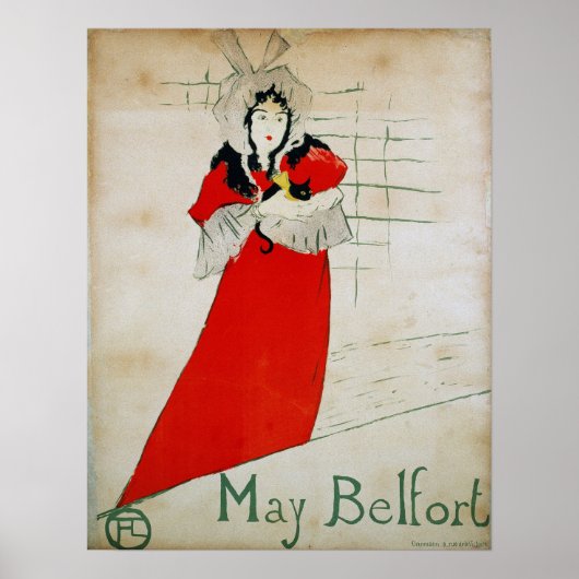 Toulouse-Lautrec - May Belfort Poster (Vorne)