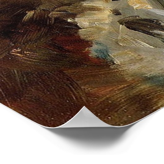 Toulouse-Lautrec - Mitarbeiter bei Celeyran 1882 Poster (Ecke)