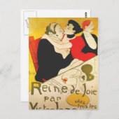 Toulouse Lautrec Poster Art Postkarte (Vorne/Hinten)