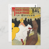 Toulouse Lautrec Poster Art Postkarte (Vorne/Hinten)