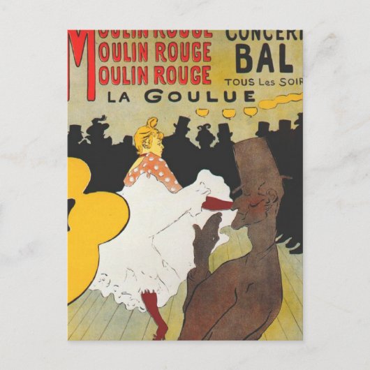 Toulouse Lautrec Poster Art Postkarte (Vorderseite)