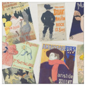 Toulouse-Lautrec-Posters-Muster Stoff (Nahaufnahme)
