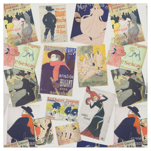 Toulouse-Lautrec-Posters-Muster Stoff (Muster)
